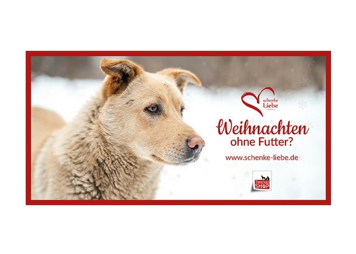 Schenke Liebe! Große Weihnachtsaktion für Tiere in Not (Tierschutz-Shop)